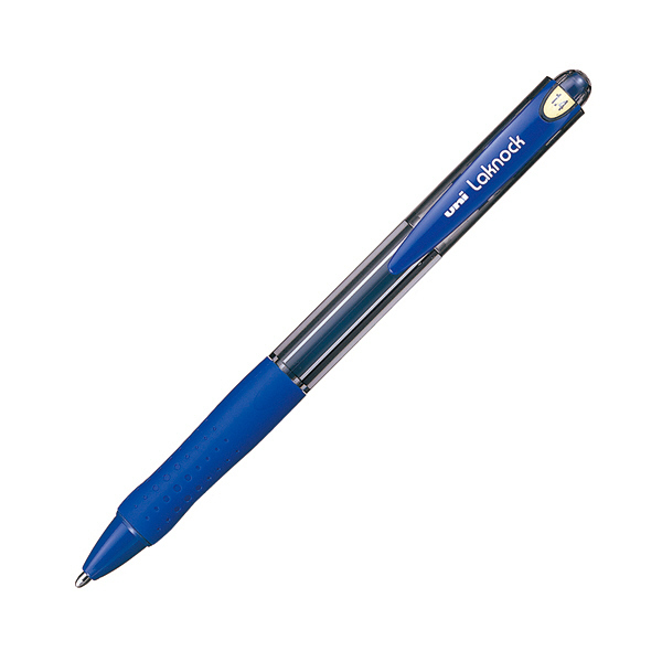 三菱鉛筆 VERY楽ノック ボールペン 油性 ノック式 ユニ 1.4mm 太字 青 SN10014.33 1セット（3本入り）（直送品）