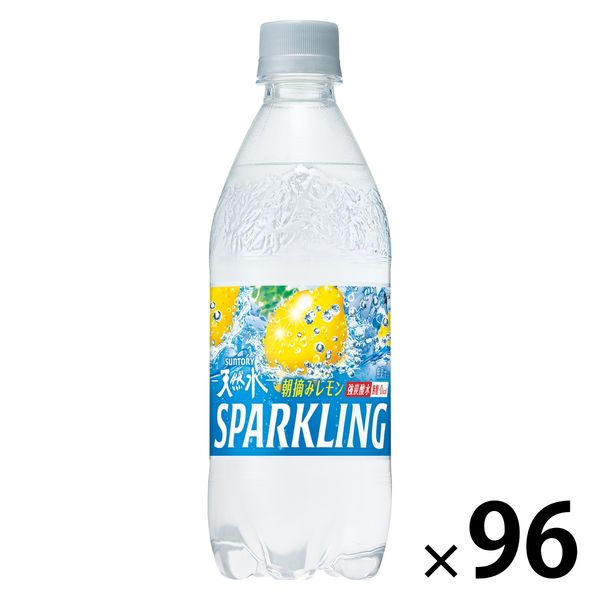 炭酸水】サントリー 天然水スパークリングレモン 500ml 1セット（96本） - アスクル