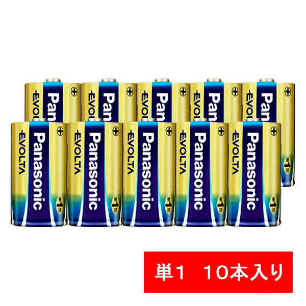 パナソニック アルカリ乾電池 エボルタ 単1形 LR20EJN/10S 1パック（10