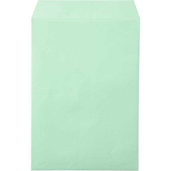 ムトウユニパック ナチュラルカラー封筒 角2（A4） グリーン 300枚（100枚×3袋）