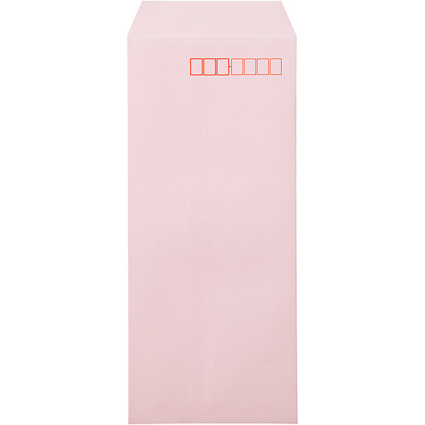 ムトウユニパック ナチュラルカラー封筒 長4 ピンク 300枚（100枚×3袋）