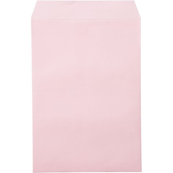 ムトウユニパック ナチュラルカラー封筒 角2（A4） ピンク　テープ付 300枚（100枚×3袋）