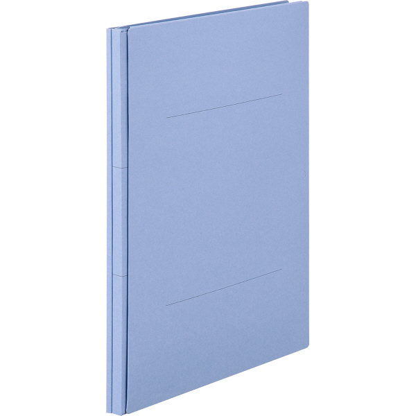 アスクル　背幅伸縮ファイル　A4タテ　紙製　50冊　ブルー　青  オリジナル