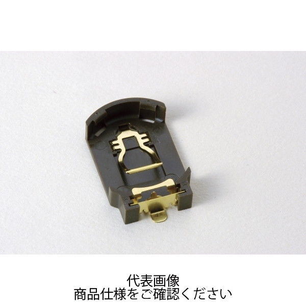 タカチ電機工業 CH7410型コイン電池ホルダー ブラウン CH7410ー2032LF 1個 CH7410-2032LF 1セット(7個)（直送品）