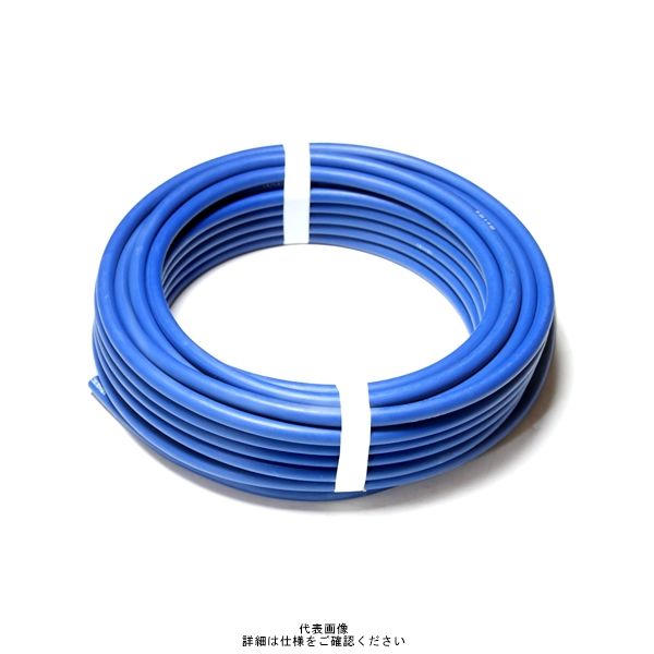 堺電業 カラー溶接用キャプタイヤケーブル 22SQ（青） 5m WCT 22SQ-5m 1巻（直送品）