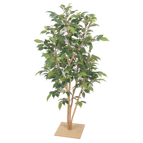 タカショー 人工観葉植物 ベンジャミン 板付 ナターシャ1.3m GD-121 1個（直送品）