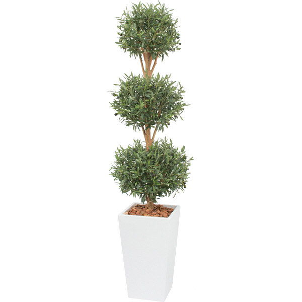 タカショー 人工観葉植物 オリーブ トピアリー1.8m GD-213 1個（直送品）