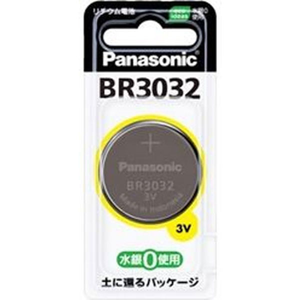 パナソニック コイン形リチウム電池 ＢＲ３０３２ BR3032 1台 - アスクル