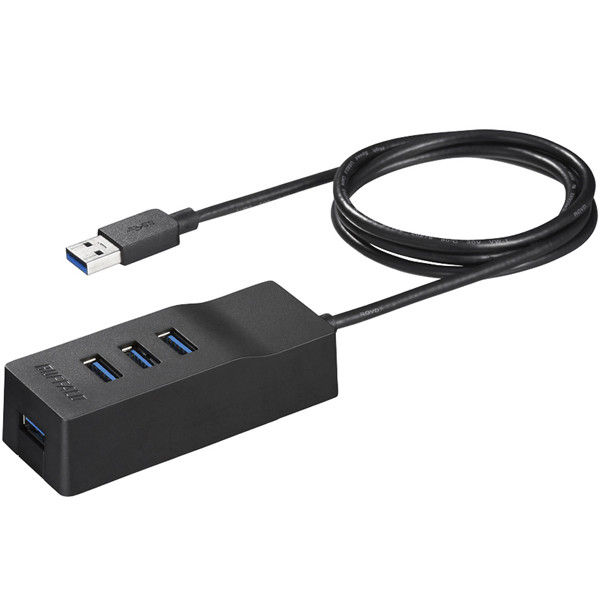 バッファロー ＵＳＢ３．０　上挿し　４ポートセルフパワーハブ　ブラック BSH4A110U3BK 1台（直送品）