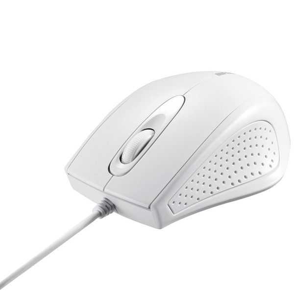 バッファロー 有線　３ボタン　ＩＲ　ＬＥＤ光学式マウス　ホワイト BSMRU050WH 1台（直送品）