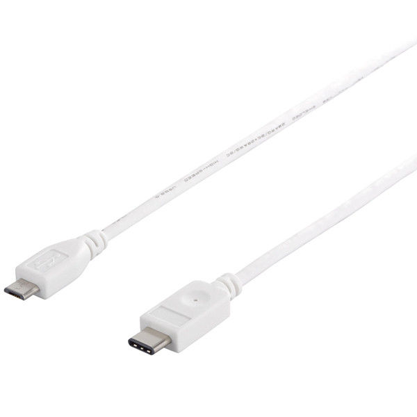 バッファロー USB2.0ケーブル C to microB ホワイト 1m BSUCMB210WH 1台（直送品）