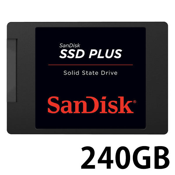 サンディスク ＳＳＤ ＰＬＵＳ ソリッドステートドライブ ２４０ＧＢ ...