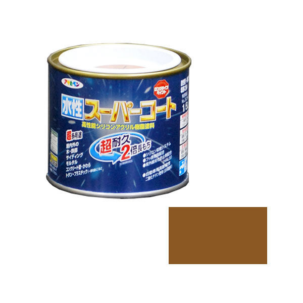 アサヒペン 水性スーパーコート 1/5L （ソフトオーカー） 9011403（直送品） アスクル