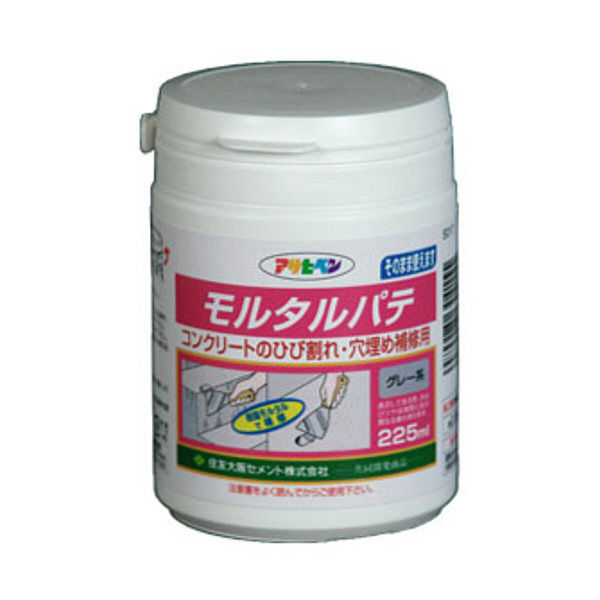 アサヒペン モルタルパテ 225ml （グレー系） S017（直送品）