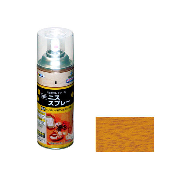 アサヒペン ニススプレー 420mL （ライトオーク） 9010411（直送品）