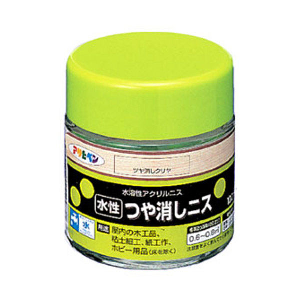 アサヒペン 水性 つや消しニス 100mL （つや消しクリヤ） 901311（直送品）