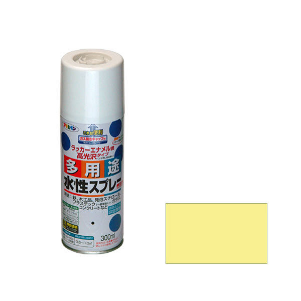 アサヒペン 水性多用途スプレー 300mL （カントリークリーム） 901775（直送品）