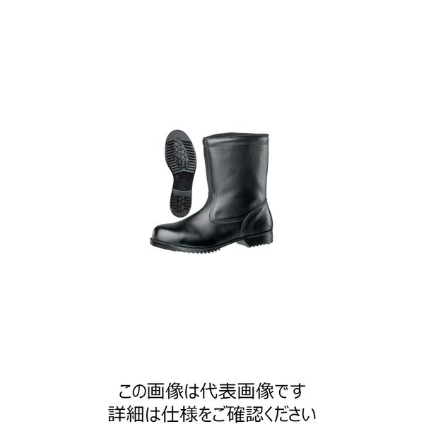ミドリ安全 JIS規格 安全靴 半長靴 V2400N 耐滑 28.0cm ブラック 1040005815 1足（直送品）