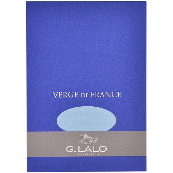G.LALO（G.ラロ） ヴェルジェ・ド・フランス 便箋 A5 ブルー gl11402 2セット（100枚：50枚入×2）（直送品）