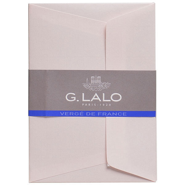 G.LALO（G.ラロ） ヴェルジェ・ド・フランス 封筒 A5二つ折り ローズ gl52105 2セット（50枚：25枚入×2）（直送品）
