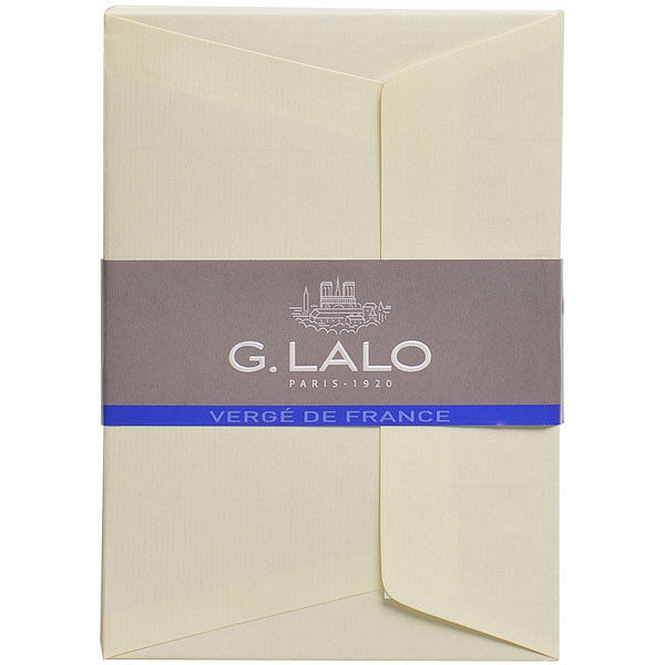 G.LALO（G.ラロ） ヴェルジェ・ド・フランス 封筒 A5二つ折り アイボリー gl52116 2セット（50枚：25枚入×2）（直送品）