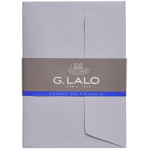 G.LALO（G.ラロ） ヴェルジェ・ド・フランス 封筒 A5二つ折り ライトグレー gl52128 2セット（40枚：20枚入×2）（直送品）