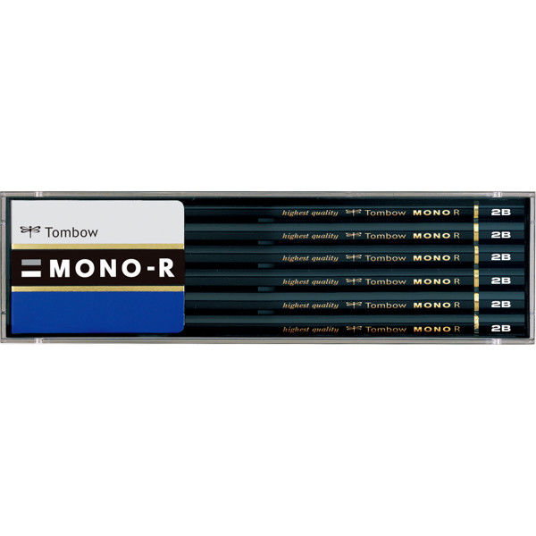 トンボ鉛筆 鉛筆　MONO-R MONO-R2B 1セット（24本：12本×2箱）