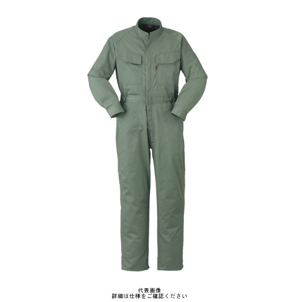 ヤマタカ ツナギ服 モスグリーン M 1250ー84ーM 1250-84-M 1枚（直送品）