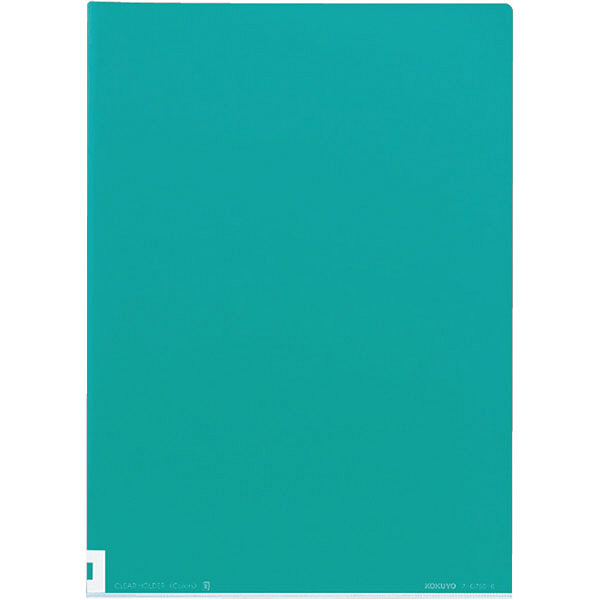 コクヨ（KOKUYO） クリヤーホルダー＜カラーズ＞A4 オーシャングリーン フ-C750-6 1セット（100枚）（直送品）