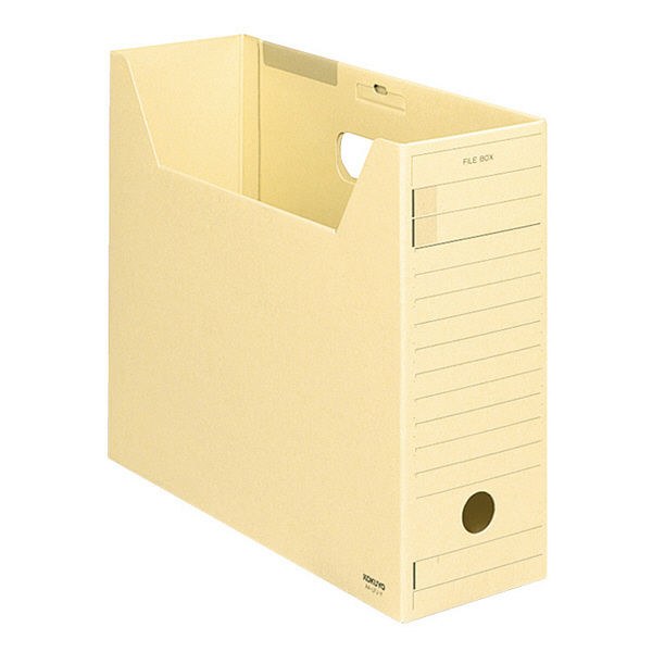 コクヨ（KOKUYO） ファイルボックス-FS ミックスペーパー A4横 背幅102mm 黄 A4-LFJ-Y 1セット（5冊）（直送品）