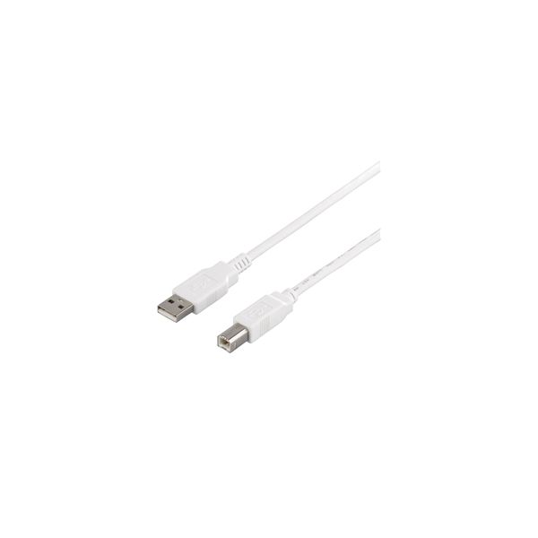 バッファロー USB2.0ケーブル A to B ホワイト 1m BSUAB210WH 1本（直送品）