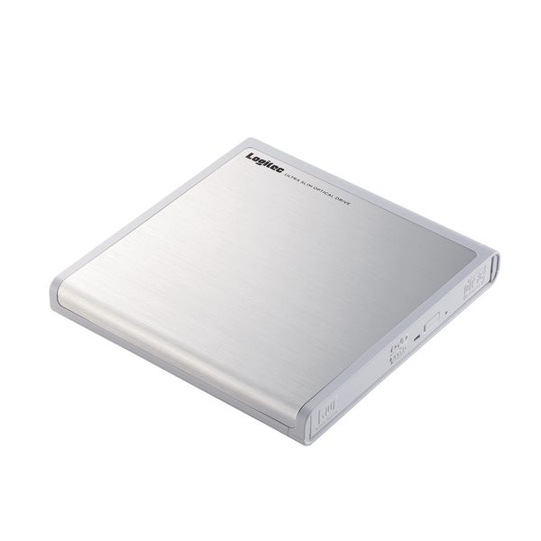 ロジテック DVDドライブ/USB2.0/オールインワンソフト付/ホワイト LDR