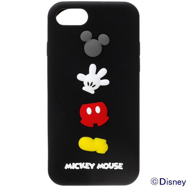 PGA iPhone8/7用 シリコンケース ミッキーマウス PG-DCS143MKY（直送品）