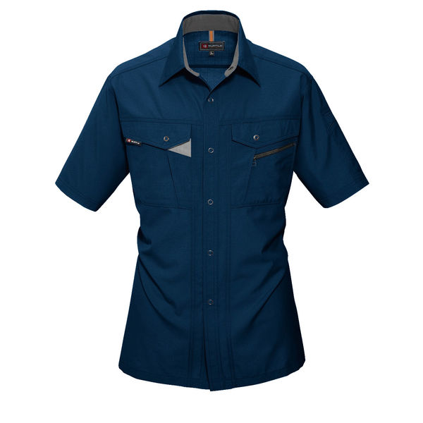バートル 半袖シャツ ネイビー L 7065-3-L（直送品）