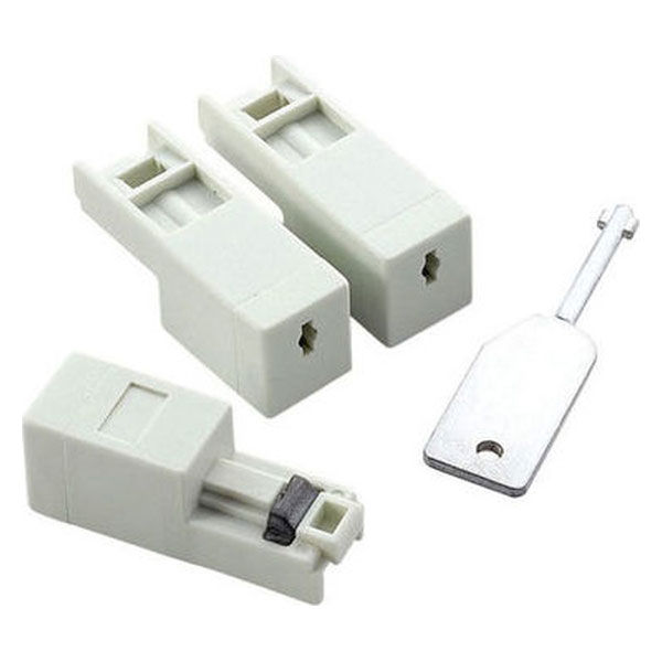 エレコム LANポートガード/本体3個キー1個 ESL-LAN1 1パック(3個入)（直送品）