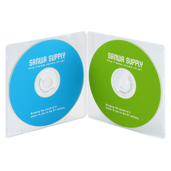 サンワサプライ DVD・CDケース（クリア） FCD-21CN 1セット（10枚入り）（直送品）