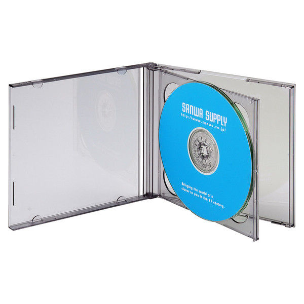 サンワサプライ DVD・CDケース（ブラック） FCD-22BKN 1セット（5枚入り）（直送品）