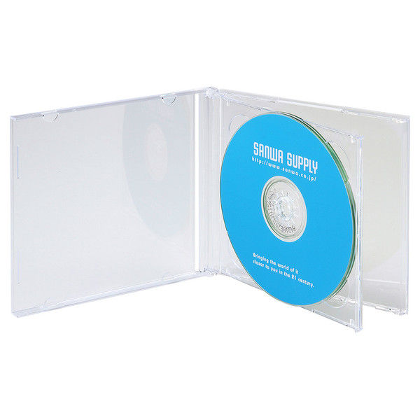 サンワサプライ DVD・CDケース（クリア） FCD-22CN 1セット（5枚入り）（直送品）