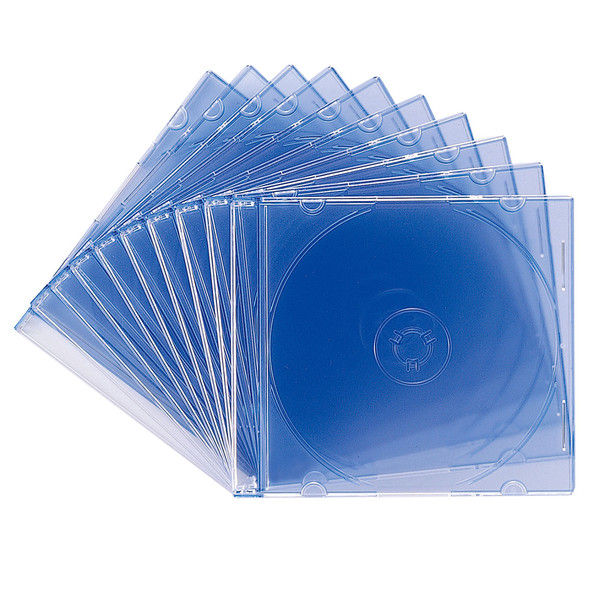 サンワサプライ DVD・CDケース（クリアブルー） FCD-PU10BL 1セット（10枚入り）（直送品）