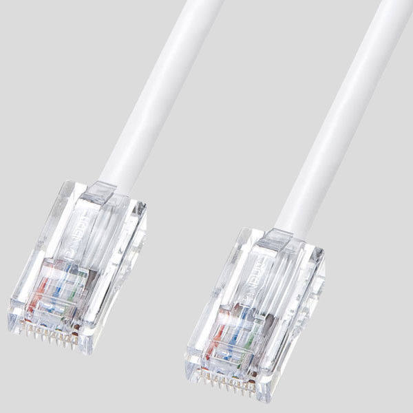 サンワサプライ 抗菌CAT5eLANケーブル 3m ホワイト KB-T5KK-03W（直送品）