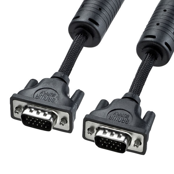 サンワサプライ ナイロンメッシュディスプレイケーブル KC-NMV30K 1本（直送品）