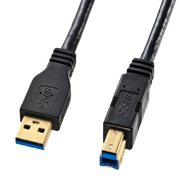 サンワサプライ USB3.0ケーブル Aオス-Bオス 黒 1m KU30-10BK 1本（直送品）