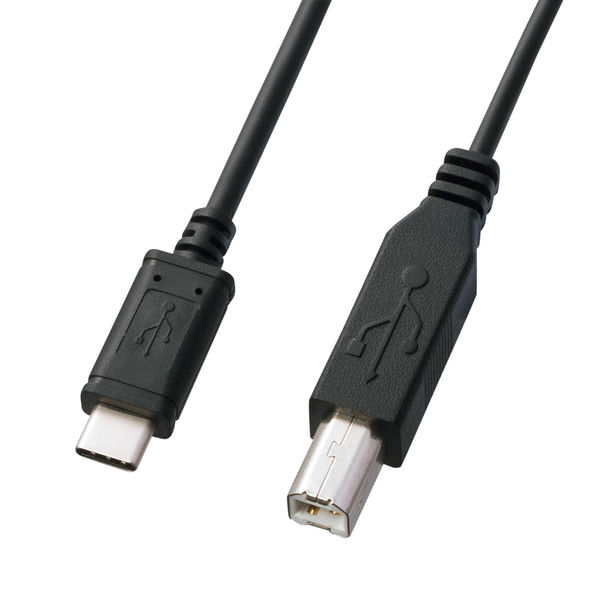 USB Type-Cケーブル USB-C（オス）USB-B（オス） 1m USB2.0 KU