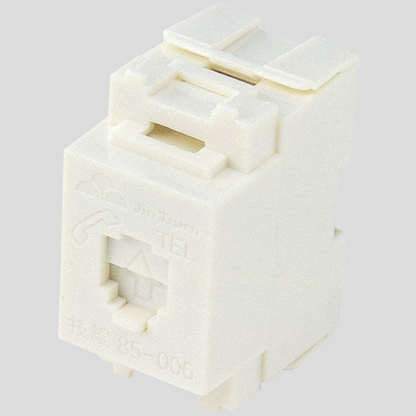 サンワサプライ JIS対応電話用モジュール ホワイト LA-FP-MJ4（直送品）