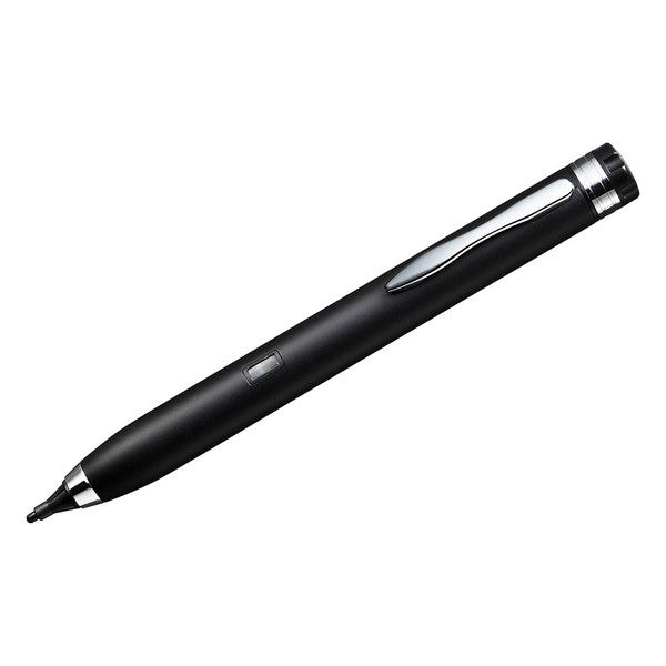 サンワサプライ 電池式極細タッチペン（ブラック） PDA-PEN41BK 1本（直送品）