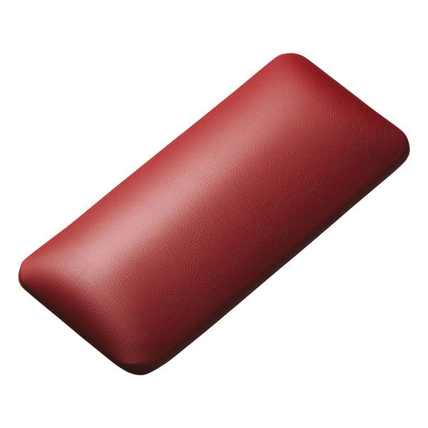 サンワサプライ マウス用リストレスト（レザー調素材、レッド） W150×D70×H18.5mm TOK-GELPNSR 1個（直送品）