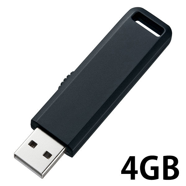 サンワサプライ USB2.0　メモリ UFD-SL4GBKN 1個