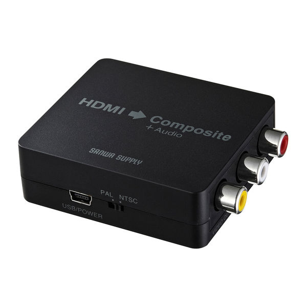 RCA HDMI 変換アダプタ AV to HDMI コンバーター ブラック - 映像用