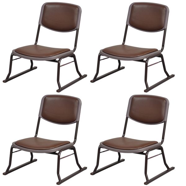 エイ・アイ・エス 楽THE椅子 4脚セット ブラウン RKT-06BR-4PCS（直送品）