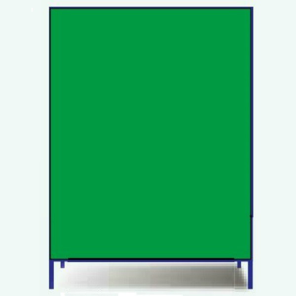 ブラスト興業 カラー反射看板 緑 枠付 G-2AW 1個（直送品）